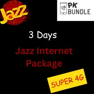 jazz internet packages 3 days